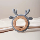 Silicone Teething Ring Cartoon Teether