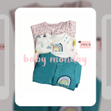 Baby Rainbow Sleepsuit 3 Pcs Set