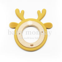 Silicone Teething Ring Cartoon Teether