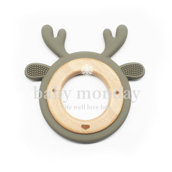 Silicone Teething Ring Cartoon Teether