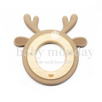 Silicone Teething Ring Cartoon Teether