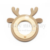 Silicone Teething Ring Cartoon Teether
