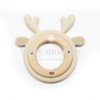 Silicone Teething Ring Cartoon Teether