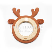 Silicone Teething Ring Cartoon Teether