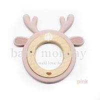 Silicone Teething Ring Cartoon Teether