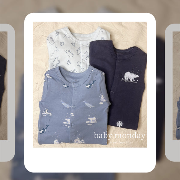 Baby Boy Sleepsuit 3 Pcs Set